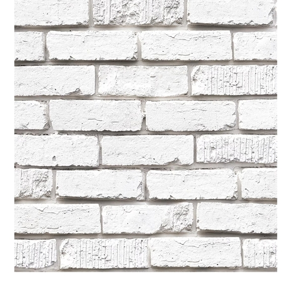 2 rolls of White Brick Pattern Wallpaper - Picture 3 of 11
